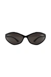 Balenciaga 90s Oval 0285s Sunglasses Accessories In Black