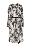Balenciaga Jacquard Silk Dress In White