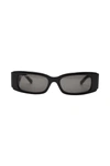 BALENCIAGA BALENCIAGA MAX RECTANGLE SUNGLASSES ACCESSORIES