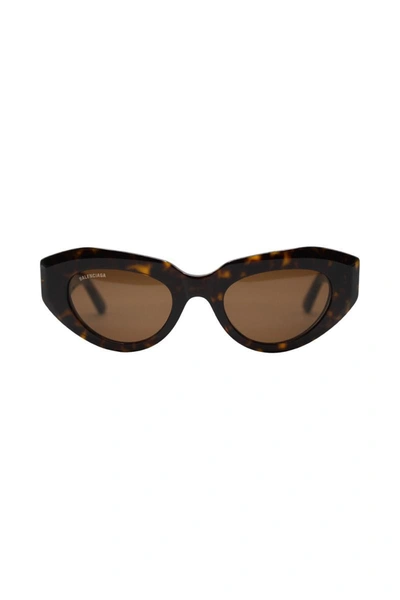 Balenciaga Rive Gauche Cat Sunglasses Accessories In Brown