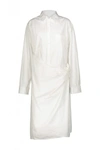 BALENCIAGA BALENCIAGA WHITE WRAP SHORT DRESS CLOTHING