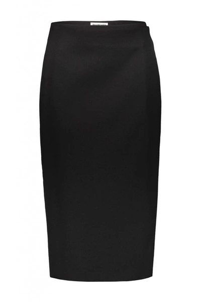 Balenciaga Wrapped Pencil Skirt In Black