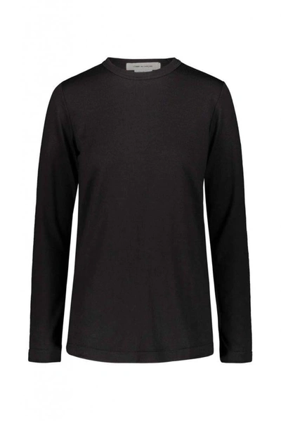 Comme Des Garçons Backless Long Sleeve T-shirt Clothing In Black