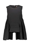 Comme Des Garçons Sleeveless Top In Black