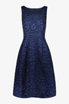 Comme Des Garçons Under-knee Jacquard Dress Clothing In Blue