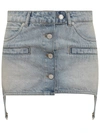 Courrèges Courreges Dity Blue Skirt In Blue