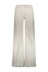 Courrèges Baggy Low Waist Pant In Twill In White