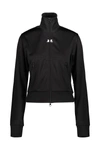 Courrèges Logo-patch Zip-up Sweatshirt In Black