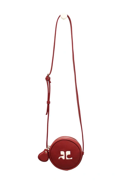 Courrèges Small Circle  Bags In Red