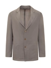 Covert Single-breasted Blazer In Grey