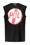 Junya Watanabe Sleeveless Pil T-shirt In Black