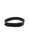 Maison Margiela Adjustable Stitch Leather Belt In Black