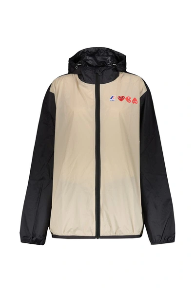 Play Comme Des Garcons Comme Des Garçons Play X K-way Zip Jacket Clothing In Nude & Neutrals