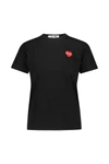 PLAY COMME DES GARCONS COMME DES GARÇONS PLAY T-SHIRT WITH RED PIXELATED HEART CLOTHING