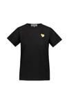 PLAY COMME DES GARCONS COMME DES GARÇONS PLAY T-SHIRT WITH GOLD HEART EMBROIDERY CLOTHING