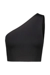 Rick Owens Athena Active Knit Bra In Black Clothing In Black