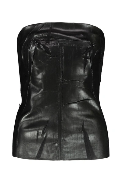 RICK OWENS RICK OWENS BUSTIER DENIM TOP CLOTHING