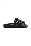 Rick Owens Fogachine Knotted Open-toed Slip On Sandal In Black