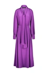 ROCHAS ROCHAS LONG DRESS IN CREPE DE CHINE CLOTHING