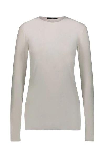 Sapio N°22 Jersey Long Sleves Top In White