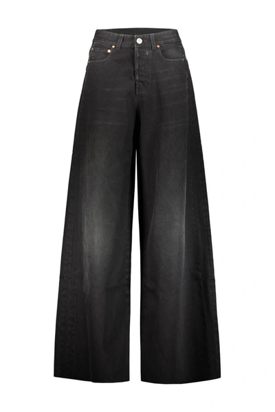 Vetements Plain Baggy Jeans In Black