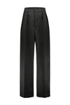 Wardrobe.nyc Wardrobe. Nyc Low Rise Tuxedo Trouser Black In Black