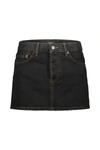 Wardrobe.nyc Micro Mini Denim Skirt Clothing In Black