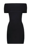 Wardrobe.nyc Viscose Blend Mini Dress In Black