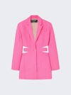 Jacquemus Pink Le Raphia 'la Robe Bari' Minidress In Pink