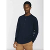KNOWLEDGE COTTON APPAREL 1120022 BO LONG SLEEVE HENLEY TOTAL ECLIPSE
