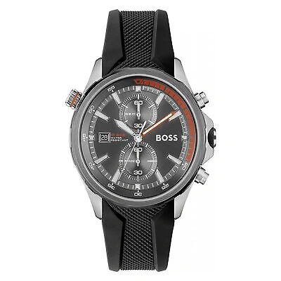 Pre-owned Hugo Boss Watch  1513931 Globetrotter Man 46 Stainless Steel