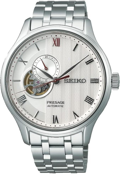 Pre-owned Seiko Presage Basic Sary203 Watch White Mechanical Automatic Men's With Box