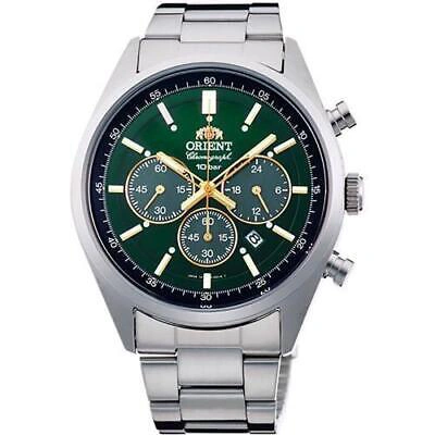 Pre-owned Orient Watch Neo70's Solar Panda Wv0031tx Men's Brilliant Green Japan