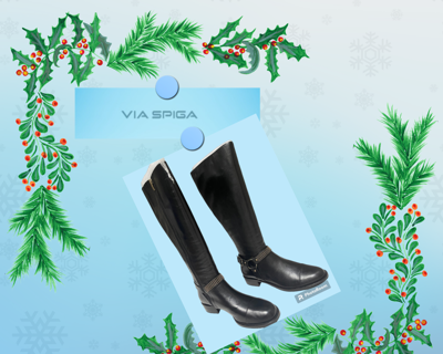 Pre-owned Via Spiga Brandice Boots In Black