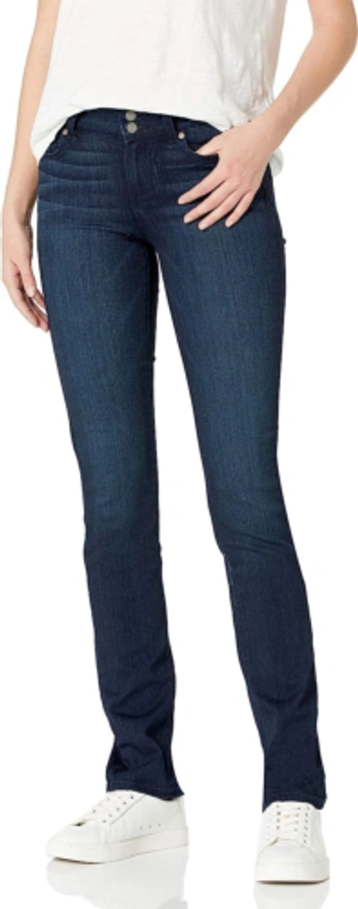 Pre-owned Paige Women's Hidden Hills High Rise Straight Leg Jean In Midlake