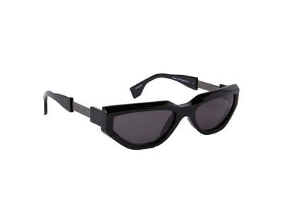 Pre-owned Marcelo Burlon County Of Milan Marcelo Burlon Quilmes Sunglasses Ceri01cf23pla0011007 Black Frame Dark Grey In Gray