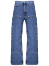 PALM ANGELS PALM ANGELS STRAIGHT LEG PANELLED JEANS