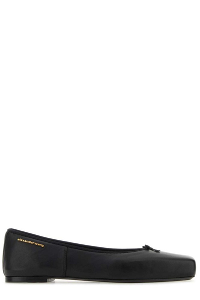 Alexander Wang Billie Flat Ballerina Shoes In Black