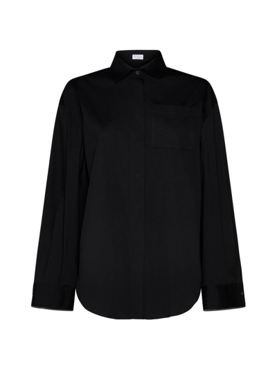 Brunello Cucinelli Collared Buttoned Shirt In Black