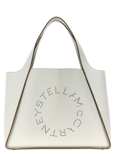Stella Mccartney Stella Logo Top Handle Bag In White