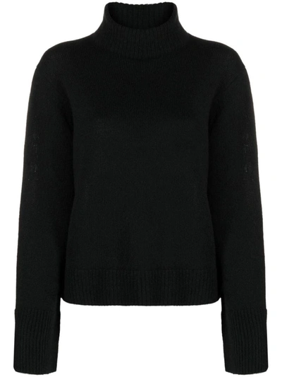 360cashmere Roll-neck Cashmere Jumper In Black