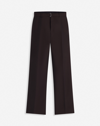 Lanvin Straight Slit Trousers For Male In Brown