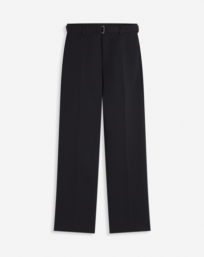 Lanvin Straight Slit Trousers For Male In Black