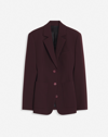 Lanvin Single-breasted Fitted Jacket For Female In Purple