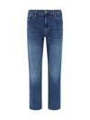 7 For All Mankind Standard Luxe Performance Regular-fit Straight-leg Stretch-denim Jeans In Mid Blue