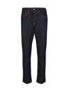 Evisu Printed Denim Jeans In Blue