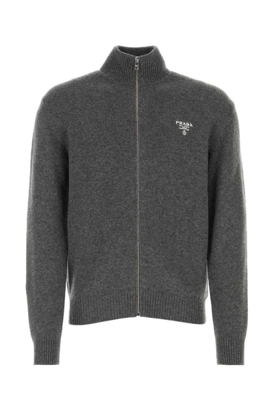 Prada Sweatshirts In Grey