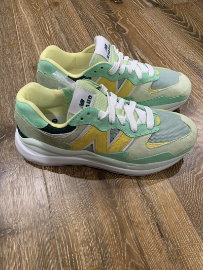 Pre-owned New Balance Staud Shoes In Green