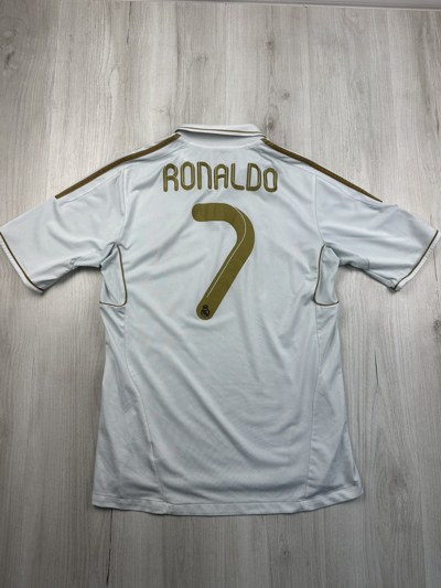 Pre-owned Real Madrid X Soccer Jersey Cristiano Ronaldo Real Madrid 2011 2012 Home Soccer Jersey L In White