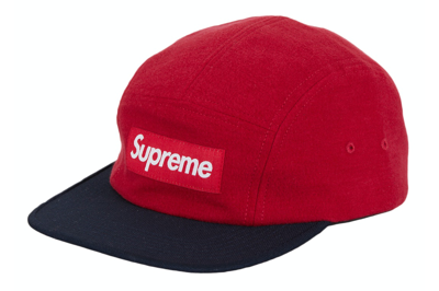 Pre-owned Supreme 2-tone Camp Cap (fw23) Red